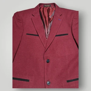 Don Jonathan's Bruno Conte Designer Collection RED Men's M Sport Coat Blazer - Picture 1 of 17