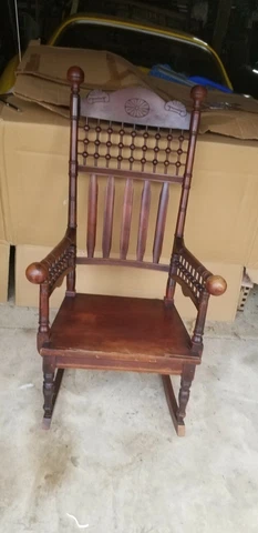 Antique stick and ball Rocking Chair Cover