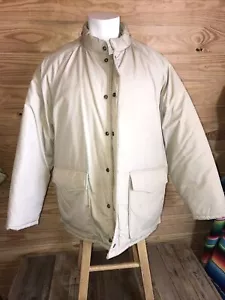 Vintage JC Penny Outerwear Mantel Herren Gr. XL hellbraun & marine Innenjacke Coat - Bild 1 von 12