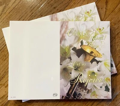 200 - Programas / Boletines de la Iglesia de Pascua 11" x 8-1/2" Planos Sellados - ¡Lirio Resucitado! Foto 1 de 3