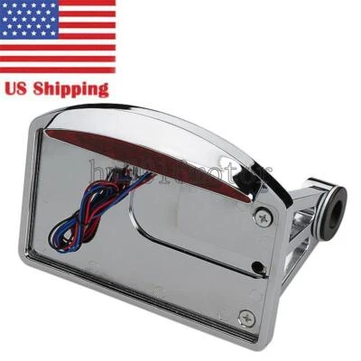 Luz de freno trasera LED de montaje lateral para Harley Softail Fatboy Foto 1 de 4