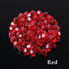 3mm 4mm 6mm 8mm Bicone Faceted Crystal Glass Loose Crafts Beads Jewelry Making