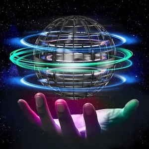 LED Flying Ball Toys Fly Orb Kids Adult Mini Drone Spinner Outdoor Indoor Xmas - Picture 1 of 32