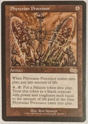 MTG Phyrexian Processor LP Rare 306/350 Urza's Saga - Image 1 of 4