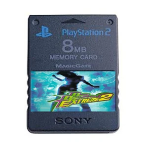 Tarjeta de memoria oficial Dance Dance Revolution Extreme 2 PS2 desbloqueada guarda - Imagen 1 de 1
