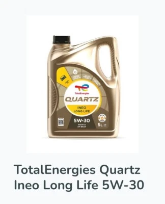 OLIOMOTORE TOTAL INEO LONG LIFE 5W30 (5Litri) Totalenergies- Original