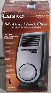 Lasko 1500W Motion Heat Plus Ceramic Space Heater CC23155 Remote Black - Picture 1 of 9
