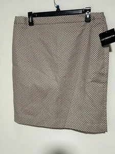 Liz Claiborne Career NWT Skirt Women’s 12 Simple Taupe Lined Cotton Spandex - Picture 1 of 7