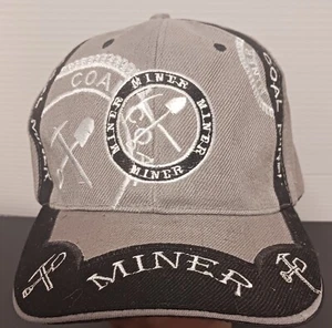 Coal Miner Hat Gray/Black - Picture 1 of 8