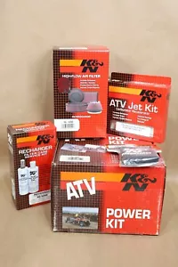 93-2004 Yamaha Warrior 350 YFM350 K&N Air Filter Power Up Kit Jet - Picture 1 of 1