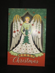 Tarjeta de ángel de Navidad 3D - artista - Lori Siebert - usada #3107 - Imagen 1 de 4