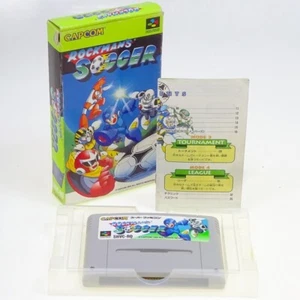 ROCKMAN'S SOCCER Nintendo Super Famicom SFC Japan Import NTSC-J Manual Damaged - Picture 1 of 2
