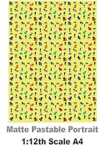 Dolls House Wallpaper Pastable Child Kids Room Nursery My Little Pony Portrait - Picture 1 of 4