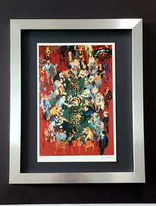 LEROY NEIMAN + 1980's VINTAGE SIGNED PRINT FRAMED + "GAMING TABLE " - Picture 1 of 3