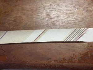 Schrägband/Bindung 10 Yards x 1-1/4" breit dunkelbraun rötlich lila MUSTER - Bild 1 von 1