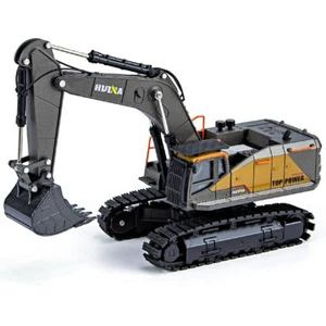 Excavator Toy Diecast Metal Model Construction Vehicle Collection Brown - Picture 1 of 7