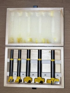 Fräser 5tlg Scharnierbohrer Set Zimmerei Fenster Lochschneider - Bild 1 von 4