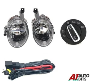 Für Golf Mk6 Touran Jetta Tiguan Caddy Nebelscheinwerfer + Kabelsatz Scheinwerferschalter - Bild 1 von 7