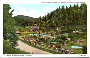 Tinytown Toy Village Turkey Creek Canon Denver Mountain Parks, Colorado Postcard - Picture 1 of 4