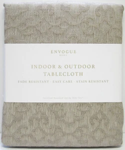Envogue Home Easy Care Tablecloth Textured Linen-color 60" x 102" - Picture 1 of 1