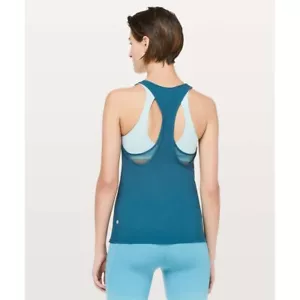 Lululemon Cross Conditioning 2-in-1 Tank * Medium Support Carbon Blue Haze Gr. 4 - Bild 1 von 7