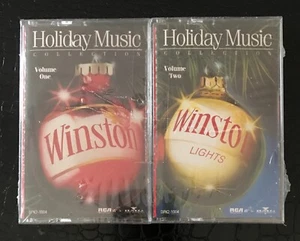 Winston Lights HOLIDAY MUSIC Elvis Presley Dr. John Brenda Lee The Judds 2 Tapes - Picture 1 of 5