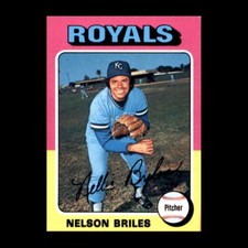Nelson Briles 1975 Topps Kansas City Royals #495 Set Break NM+