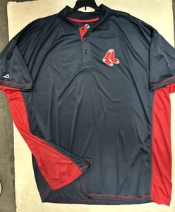 BOSTON RED SOX MAJESTIC POLO HOMBRE NUEVO CON ETIQUETAS 4X - Imagen 1 de 2