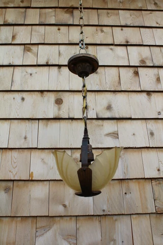 Antique Sign Electrolier Art Deco Slip Shade Ceiling Light Fixture Chandelier Cover