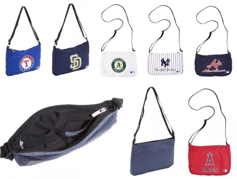 Licensed Team Color Logo Jersey Mini Crossbody Purse Handbag - New Cover