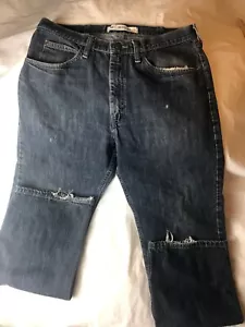 Men Black Straight Leg/ Reg Fit Jeans By Lee’s 36x32 Inseam 30" 100% Cotton - Picture 1 of 7