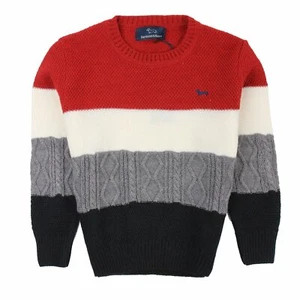 Harmont & Blaine Colour Band Cable Knit Jumper - Picture 1 of 2