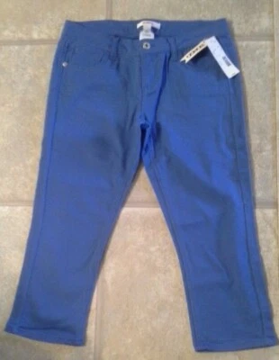 (NWT) Bongo Junior's Size 7 Royal Blue Cotton Blend Capris Retails @$38.00 - Image 1 of 4