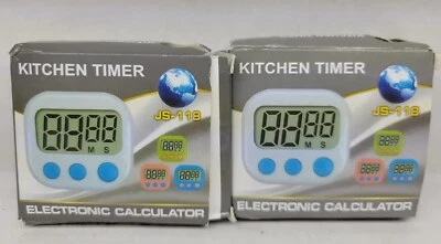 Lot of 2 Kitchen Timer JS118 Electronic  Calculator - Image 1 of 4