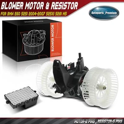 Kit de resistencia de motor soplador calentador climatización para BMW E60 525i 2004-2007 525xi 528i M5 Foto 1 de 4