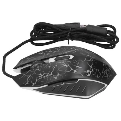 Mouse Wired Colorful Glowing Gaming Usb Ultra Accuracy Internet Computer A LS - Image 1 of 4