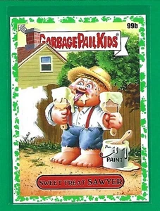 2022 Topps Garbage Pail Kids Book Worms Booger Green Sweet Treat Sawyer #99b - Picture 1 of 2