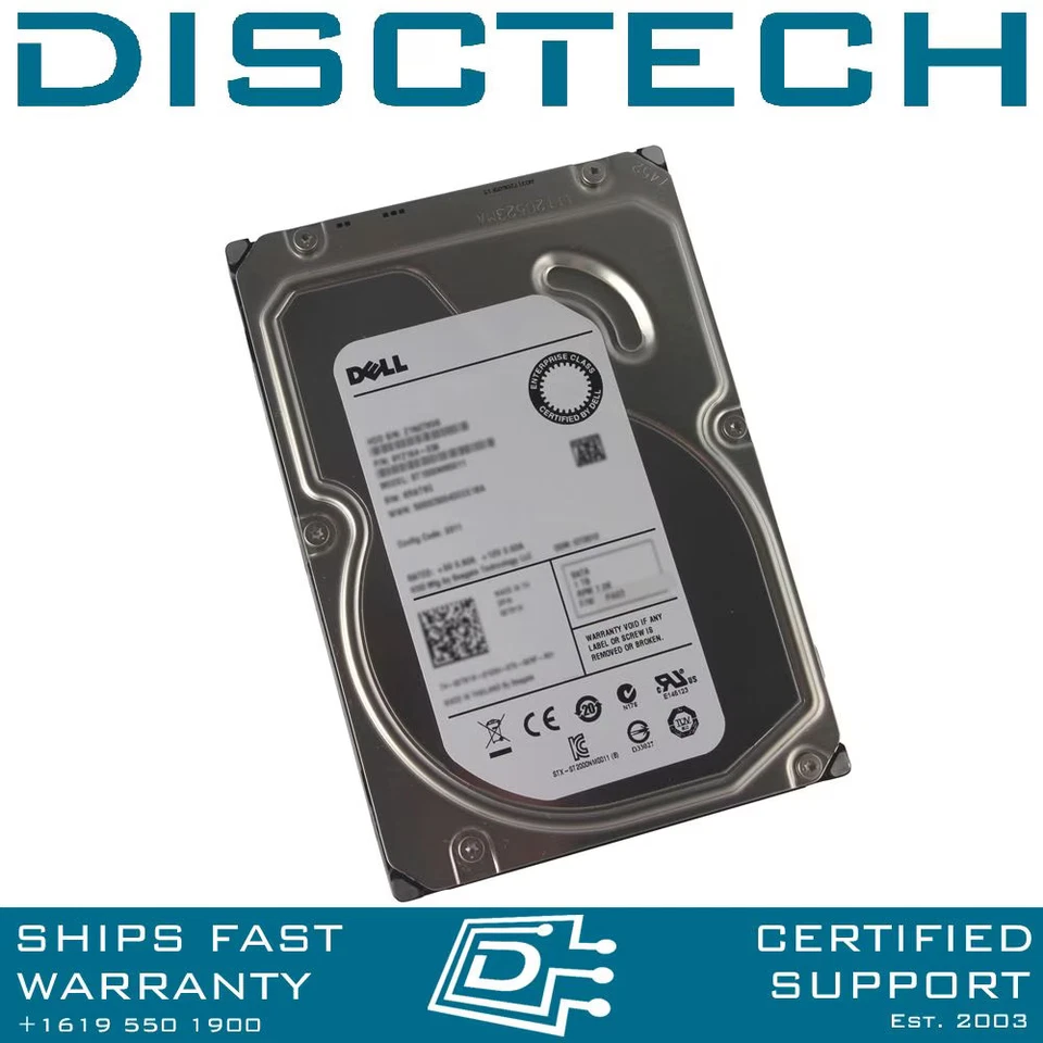 Dell 400-APYM / 6YGG5 1TB 3.5 LFF 6Gbps 7.2K RPM 512e SATA Hard Drive - Image 1 of 1