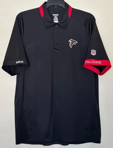 Camisa Polo Reebok Atlanta Falcons Para Hombre Talla Grande Negra Logo Bordado - Imagen 1 de 9