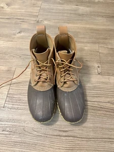 LL Bean 6 Inch Duck Boots Brown USA Made Men's Size 10 M - Picture 1 of 4