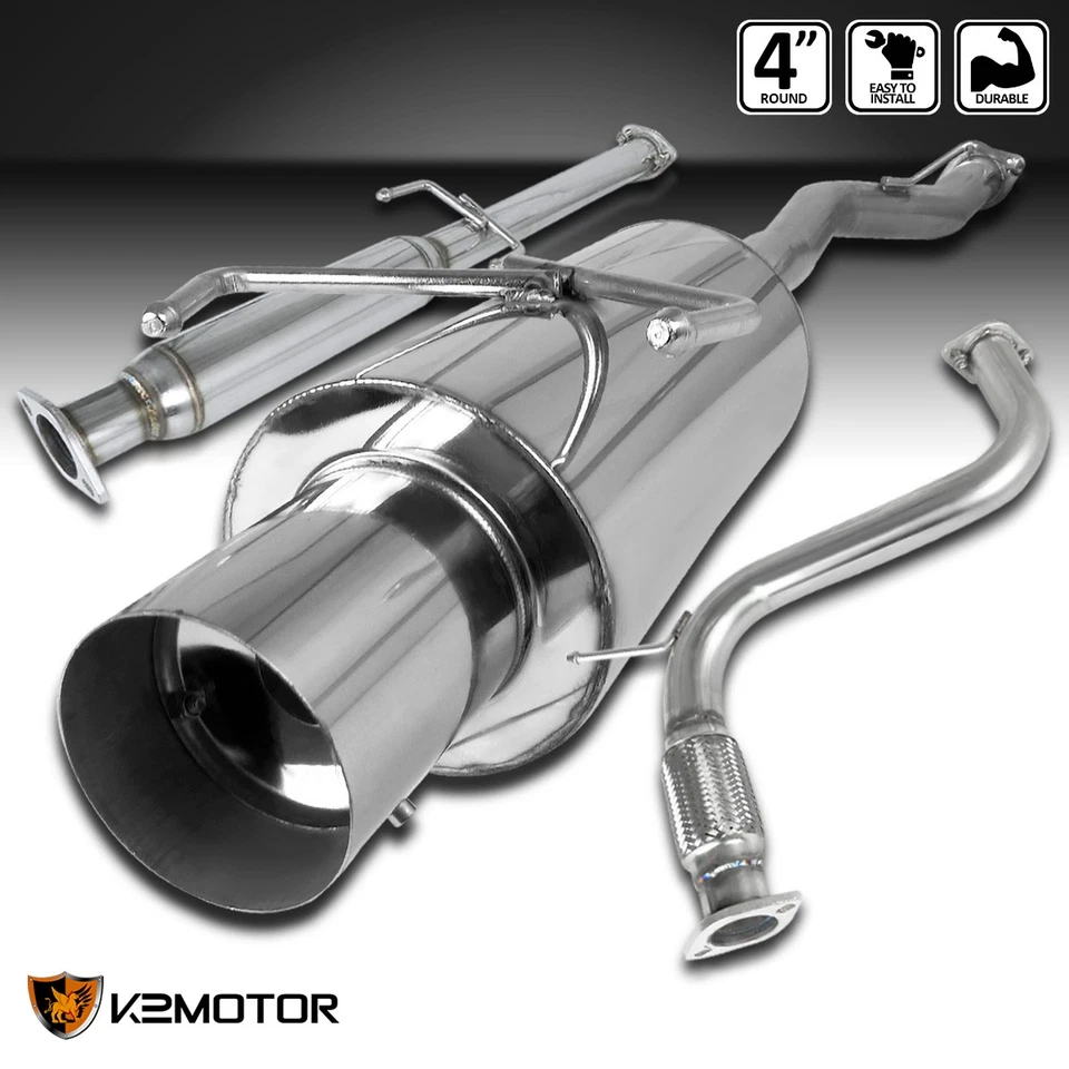 Fits 1994-1997 Honda Accord Stainless Muffler Exhaust Catback System 94-97 - Image 1 of 4