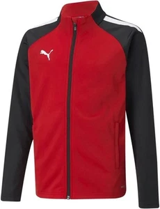 NET PUMA unisex child TeamLIGA Training Jacket, Puma Red-puma Black, Medium US - Picture 1 of 4