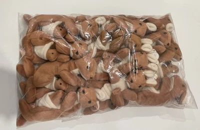 Ty Beanie Babies LOTE DE UMA DÚZIA (12) Bolsa Canguru com Bebê, Estado Perfeito com Etiquetas - Imagem 1 de 3