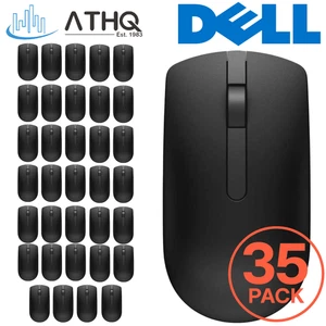 PACK OF 35 Dell MS116-BK USB Wired Optical Mouse Black Scroll Wheel Laptop NEW - Picture 1 of 7