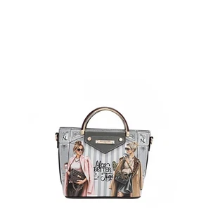 NICOLE LEE DAMEN NACHT CROSSBODY KIESEL VEGANES LEDER NEU MIT ETIKETT - Bild 1 von 5