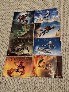 Lego Bionicle Instruction Manuals Lot 8534 8566 8571 8568 8535 8536 8691 8572 - Picture 1 of 2
