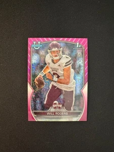 2022 Bowman University Chrome - Will Rogers Purple Mini-Diamond Refractor /150 - Picture 1 of 2