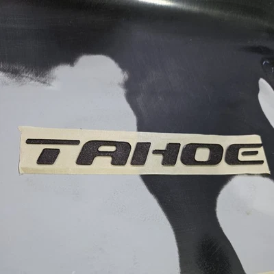 2000 TAHOE LIMITED DOOR Badge GM#15047160 "TAHOE" reproduction  - Image 1 of 3