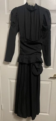 Charades Black Wick Witch Halloween Costume Made In USA Women’s Size Medium - Image 1 of 4