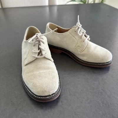NUEVO J Crew CrewCuts Lona Gamuza Mocasín Preppy Talla 12 Niños Zapato Foto 1 de 4